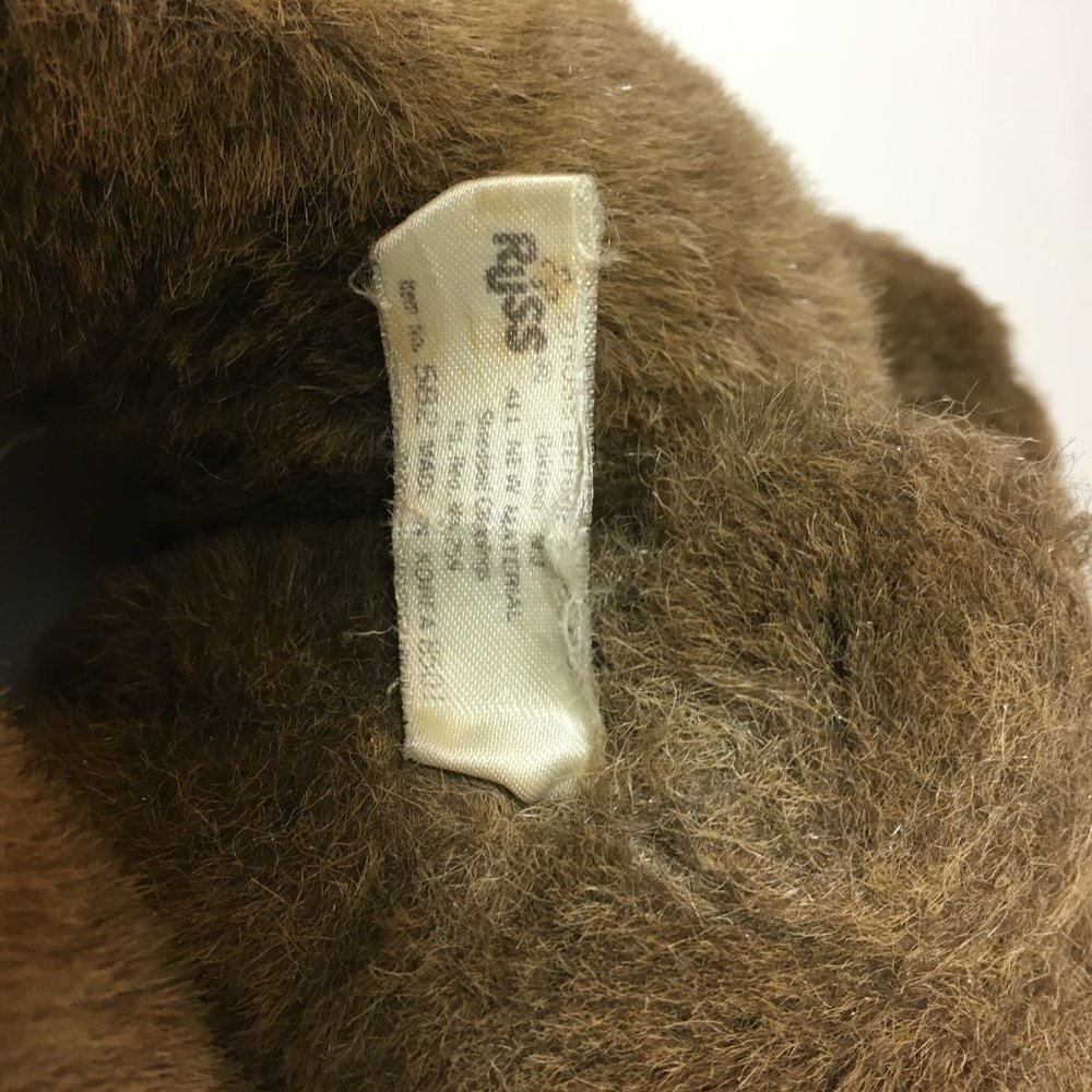 Russ Buckingham Teddy Bear Plush Brown Jointed 14" - Picture 10 of 12